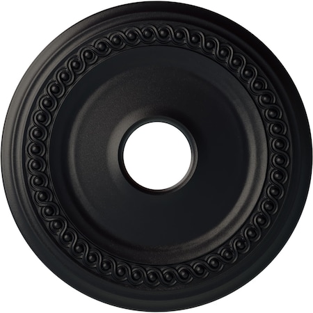 Ekena Millwork Classic Ceiling Medallion (Fits Canopies up to 12 3/4"), 18 5/8"OD 4"ID x 1 1/8"P, Steel Gray CM19CLSGS